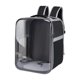 thumbnail image 2 of Mochila Para Gatos, Portátil, Transparente, Con Parte Delantera, Para Viajes, Para Actividades Al Aire Libre, Color Negro, 2 of 3