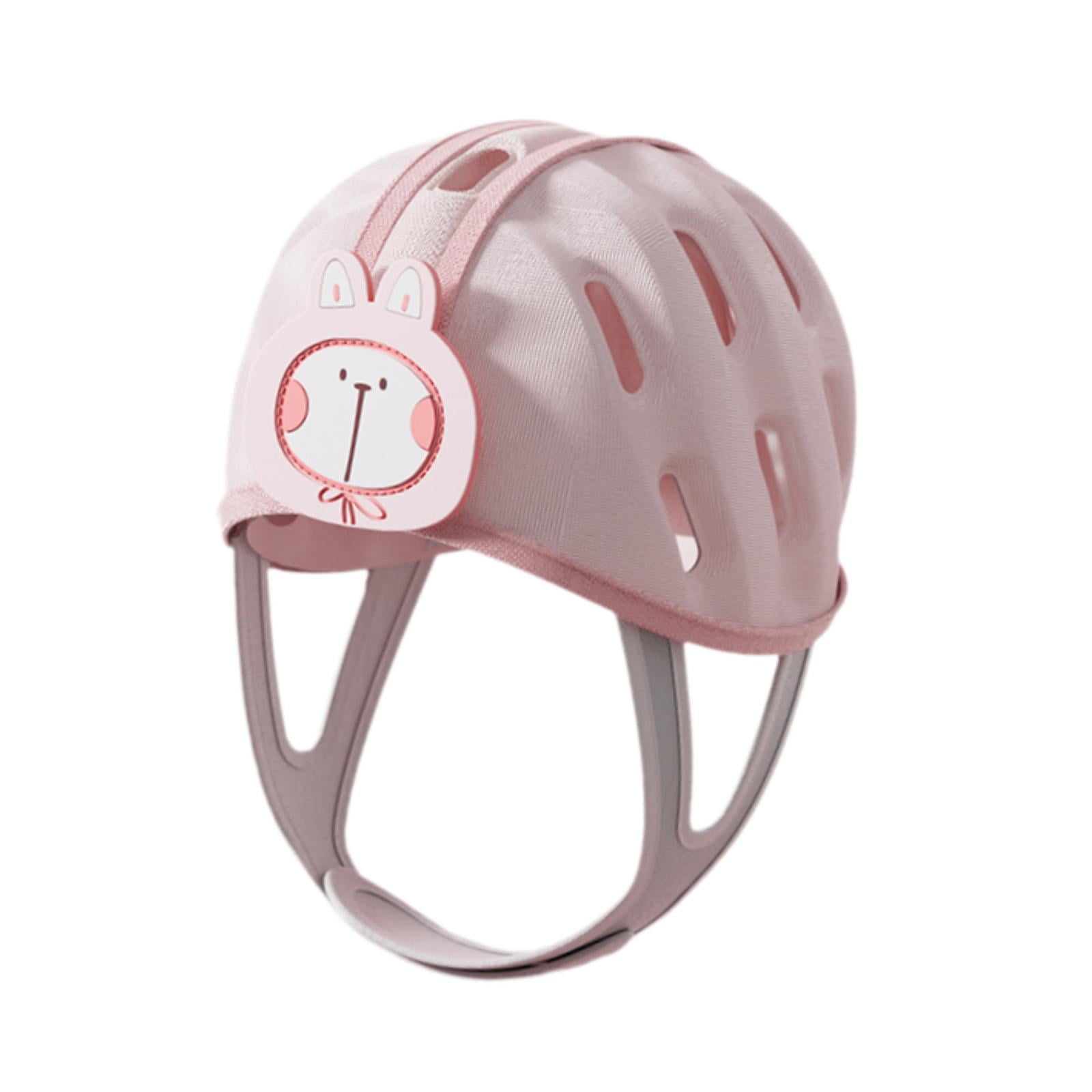 Magideal - Casco De Bebé Protección Para Sombrero, Suave Anticaída Anticolisión, Cómodo Para Gatear Y Caminar Gorra Infantil Para Niños Niñas Bebés, Rosa