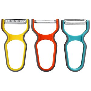 Magideal - 3 Piezas De Utensilios De Cocina Para Verduras, Acero Inoxidable, Multifuncional, De Patatas Para , Naranja, , Verduras