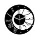 thumbnail image 4 of Reloj De Pared Nórdico, Decoración De Pared Nórdica Sencilla Para Dormitorio, Sala De Estar, Aula, Negro, 4 of 5