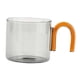 thumbnail image 3 of Taza De Té De Leche Con Asa Resistencia Al Calor Para Oficina Flor Té Cereal Gris, 3 of 5