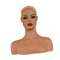 Magideal - Cabeza De Maniquí Femenina Realista, Soporte De Exhibición De Peluca, Busto De Cabeza De Maniquí, Soporte Para Peluca Para Peluca, Sombrero, Postizos,