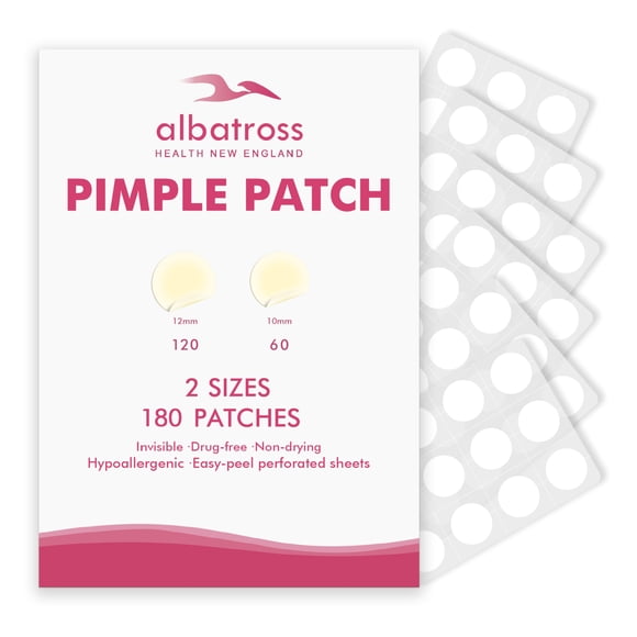 Parches para espinillas Albatross Health New England, 180 unidades