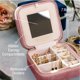 thumbnail image 3 of Joyero Benevolence LA Plush Velvet Travel Dusty Pink, 3 of 8