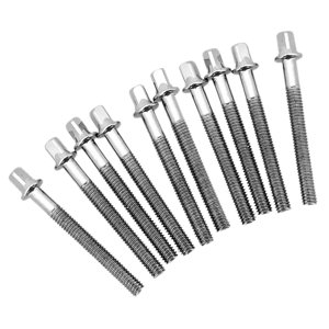 Bothyi - 10 Piezas, Tambor De Metal, Tornillo Apretado, Accesorios De Batería Duraderos, Monturas De Percusión De 6Mm X 70Mm