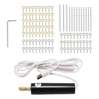 Magideal - Juego De Herramientas De Taladro Manual Eléctrico Para Fundición De Resina, Kit De Tornillo De Banco Eléctrico Para Resina, Plástico, Madera, Arcilla Estilo A