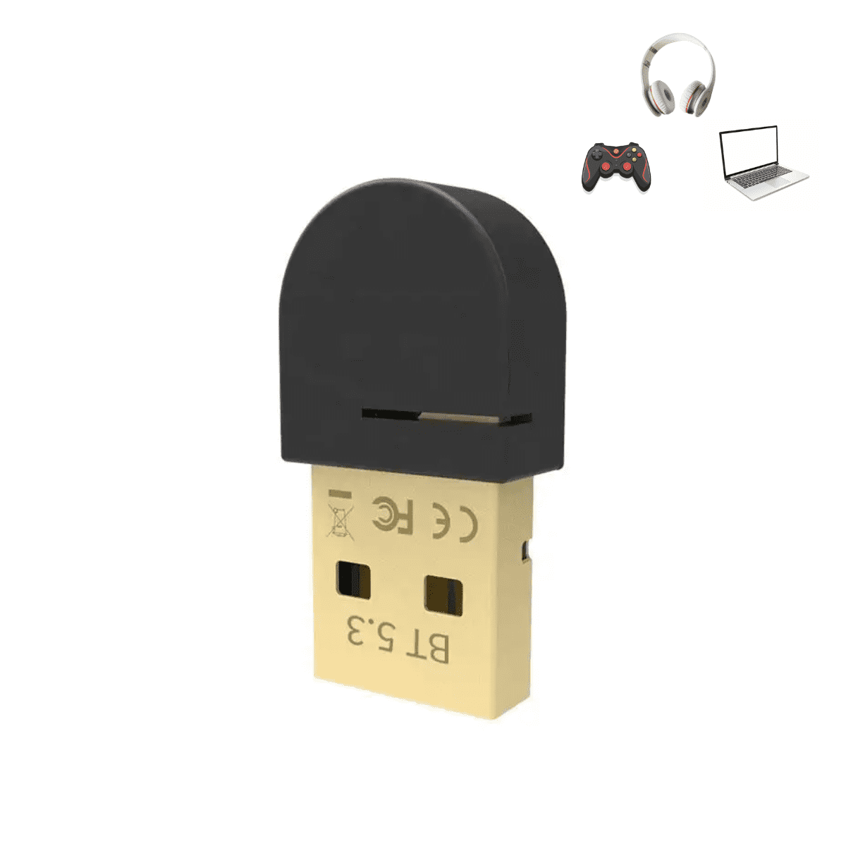 Genérico - Transmisor Receptor Mini Usb Bluetooth 5.3 Pc Y Notebook