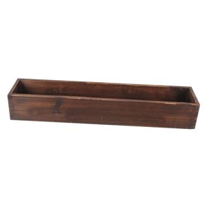 Ioensy - Jardinera De Madera Rústica Para Flores, Maceta De Madera Para Granja, Oficina, Hogar L