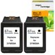 thumbnail image 1 of Cartucho de Tinta FANSHENG 67XL Negro Paquete de 2 para Impresoras HP, 1 of 7