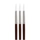 thumbnail image 1 of Brochas para pintar Sax True Flow Optimum White Taklon, tamaño 6 (paquete de 3), 1 of 3