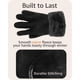 thumbnail image 4 of Conjunto de gorro de invierno, bufanda y guantes para mujer con ribete de piel, 4 of 8