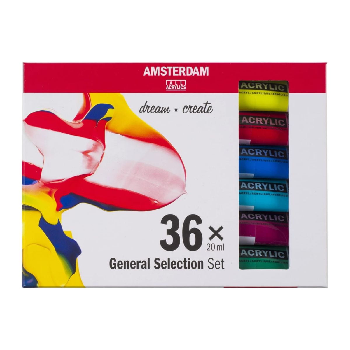 Acrílico Amsterdam Pack 36 Colores 20ml Selección General