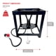 thumbnail image 5 of Estufa de propano Nexgrill de un solo quemador de alta presión, 88,000 BTU, 5 of 7