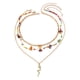 thumbnail image 3 of 3x Collar De Joyería Colgante Simple Para Regalo De Cumpleaños De Playa De Verano Uso Diario, 3 of 5