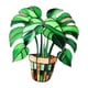 thumbnail image 1 of Plantas En Macetas Señal Colgante De Arte Decoración De Macetas Para La Maceta Para El Balcón De La Ventana Del Estante, 1 of 5