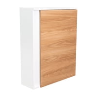 Fm Furniture - Mueble Zapatero Organizador 80,6X63,2X22,1 Cm Blanco Y Café Claro