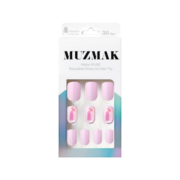 - Uñas Press On Marong Glasse Regular Square 36 U.