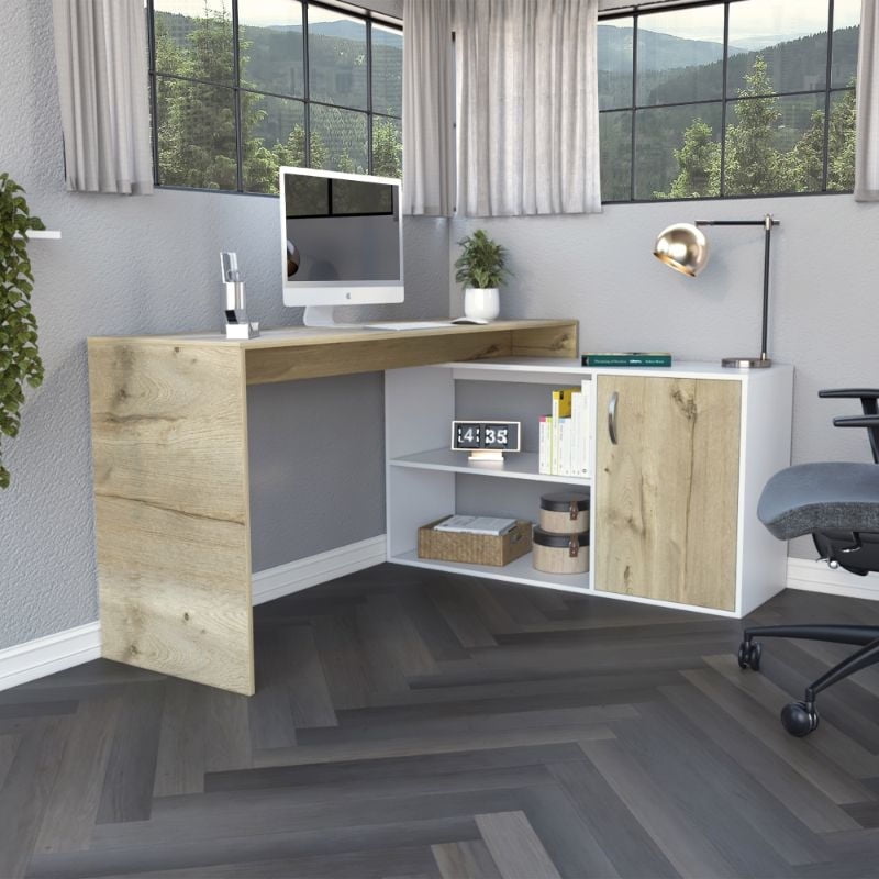 Tuhome - Escritorio Axis - Duna / Blanco Mqz