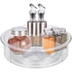 thumbnail image 1 of Organizador de gabinete Lazy Susan con divisores, plato giratorio redondo de plástico transparente de 12 pulgadas, contenedor de almacenamiento giratorio para cocina, despensa, baño, refrigerador, enc, 1 of 6