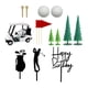 thumbnail image 5 of Adornos Para Tartas De Cumplea?os De Golf Para Hombres Para Celebraciones Día Del Padre Aniversario Carro Blanco, 5 of 5