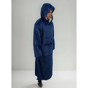 Genérico - Super Extra Larga Maxi Poleron Felpa Capucha