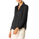 thumbnail image 4 of INSPIRE CHIC Camisas Elegantes para Mujer Cuello de Punto Manga Larga Blusa de Satén Suave Conjunto de Regreso a Clases para Maestras Negro S, 4 of 8