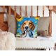 thumbnail image 3 of Cojín Sunflowers American Foxhound, 3 of 6