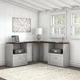 thumbnail image 1 of Escritorio Esquinero Con Gabinete Roble Blanco Msa, 1 of 2