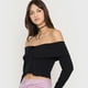 thumbnail image 3 of Sweater Mujer Off Shoulder Vuelo Negro Corona, 3 of 5