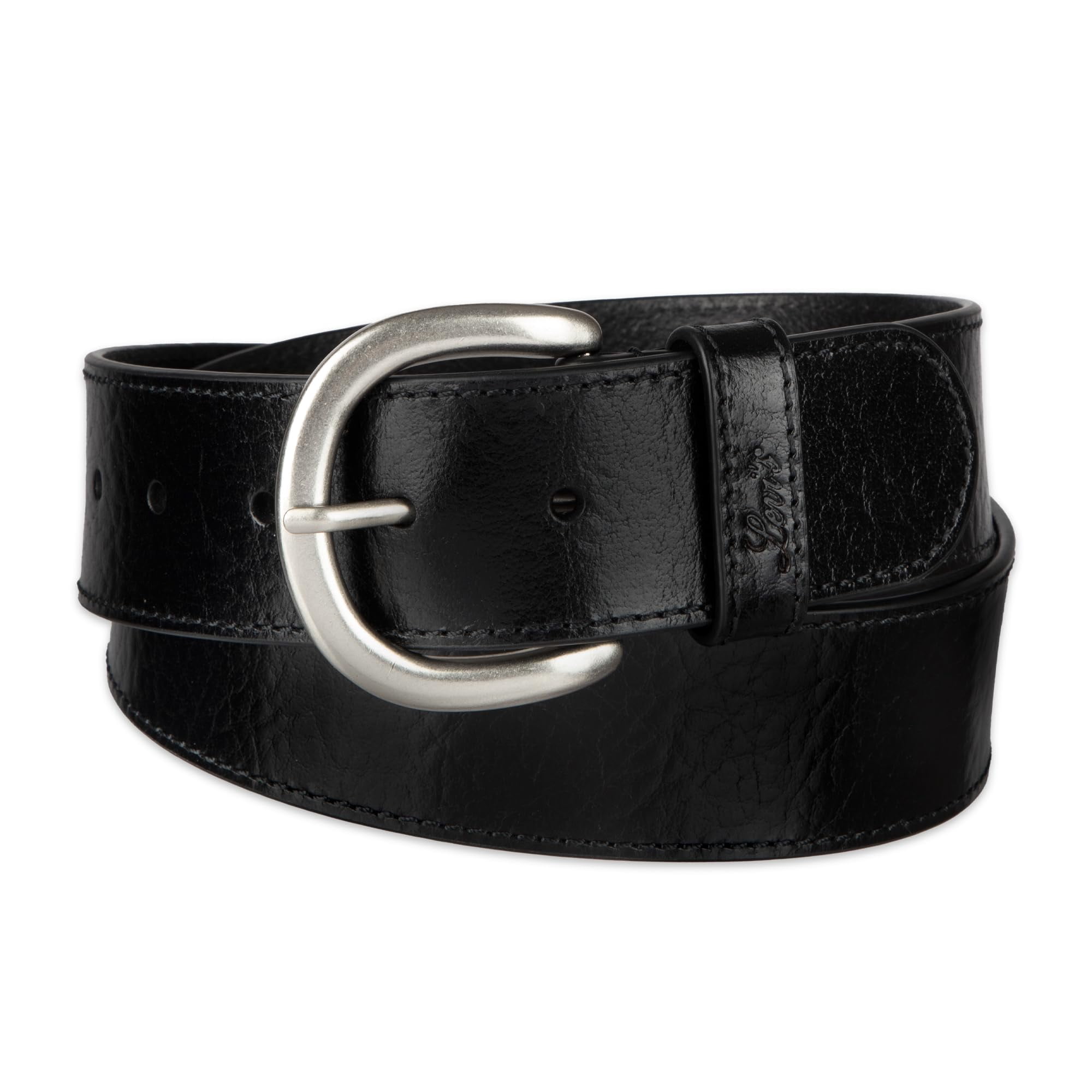 Cinturón Casual De Cuero Para Mujer Con Logo Levi's Negro Talla Grande