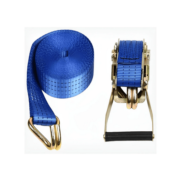 Cinta Amarre Rachet Crique Reforzada 6m P/ 1 Tonelada Wadfow Color Azul/naranja