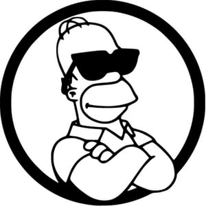 Rienda Libre - Sticker The Simpsons Bart Homer Lisa Maggie Marge Auto