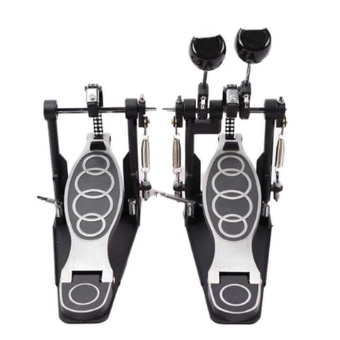 Magideal - Pedal De Tambor De Doble Patada De Dos Cadenas, Hardware De Percusión De Accionamiento De Dos Cadenas De Doble Pedal Para Bateristas, Tambores De Jazz