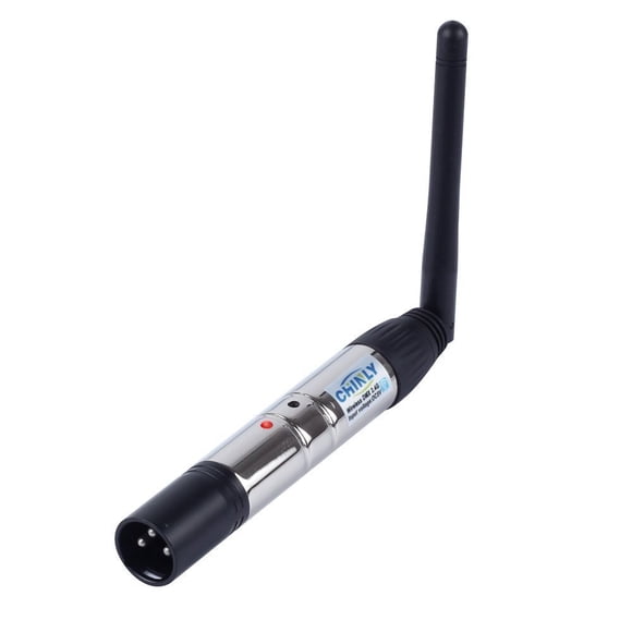 Transmisor DMX CHINLY inalámbrico 2.4G alcance de 400 m
