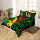 thumbnail image 4 of Christm-as Trees D-u-t Co-ve-r Queen Size Sa-nta Claus- and Snowman Comfort-er Cover with 2 Pillow-case for Te-ens Adults Kids S-tarry Sky Be-dding Set Snow Sc-ene Brea-thable 3 Pieces D-ecorative, 4 of 5