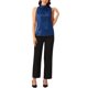 thumbnail image 2 of INSPIRE CHIC Blusas de Trabajo Sólidas sin Mangas para Mujer con Lazo en el Cuello de Satén Talla XL Azul Marino, 2 of 6