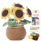 thumbnail image 1 of Kit de crochet para principiantes, kit de crochet de girasol, kit de crochet para principiantes adultos, kit de crochet y tejido con videotutoriales paso a paso., 1 of 5