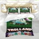 thumbnail image 5 of Trolland Conjunto de sábanas temático, trío de piezas, cómodo y amigable con la piel, diseño único, regalo de decoración para el hogar para familiares, amigos y fans,135cm *200cm, 5 of 6