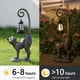 thumbnail image 5 of Estatua de gato para exterior REYISO con luz solar para jardín 42x9x16, 5 of 8
