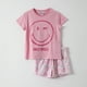 thumbnail image 1 of Pijama Corto Niña Cara Rosado Smiley, 1 of 5