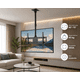 thumbnail image 2 of Soporte TV Techo Ajustable 40 a 75 Pulgadas Giratorio Acero Negro, 2 of 6