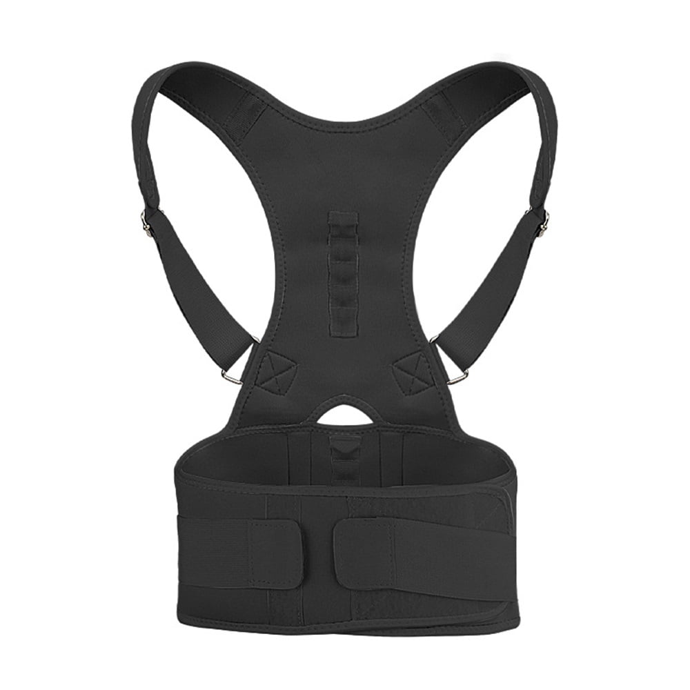 Xusx111 - Soporte De Postura De Terapia Magnética Soporte De Espalda Corrector De Postura Ajustable Correa De Apoyo De Espalda De Hombro - Alivia El Dolor De Cuello, Espalda Y Columna Vertebral (l)