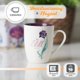 thumbnail image 3 of Taza de café Christian Art Gifts 355 ml – Diseño floral, 3 of 5