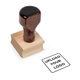 thumbnail image 1 of Sello de goma 904 Custom con mango de madera 2,5 cm × 2,5 cm, 1 of 8