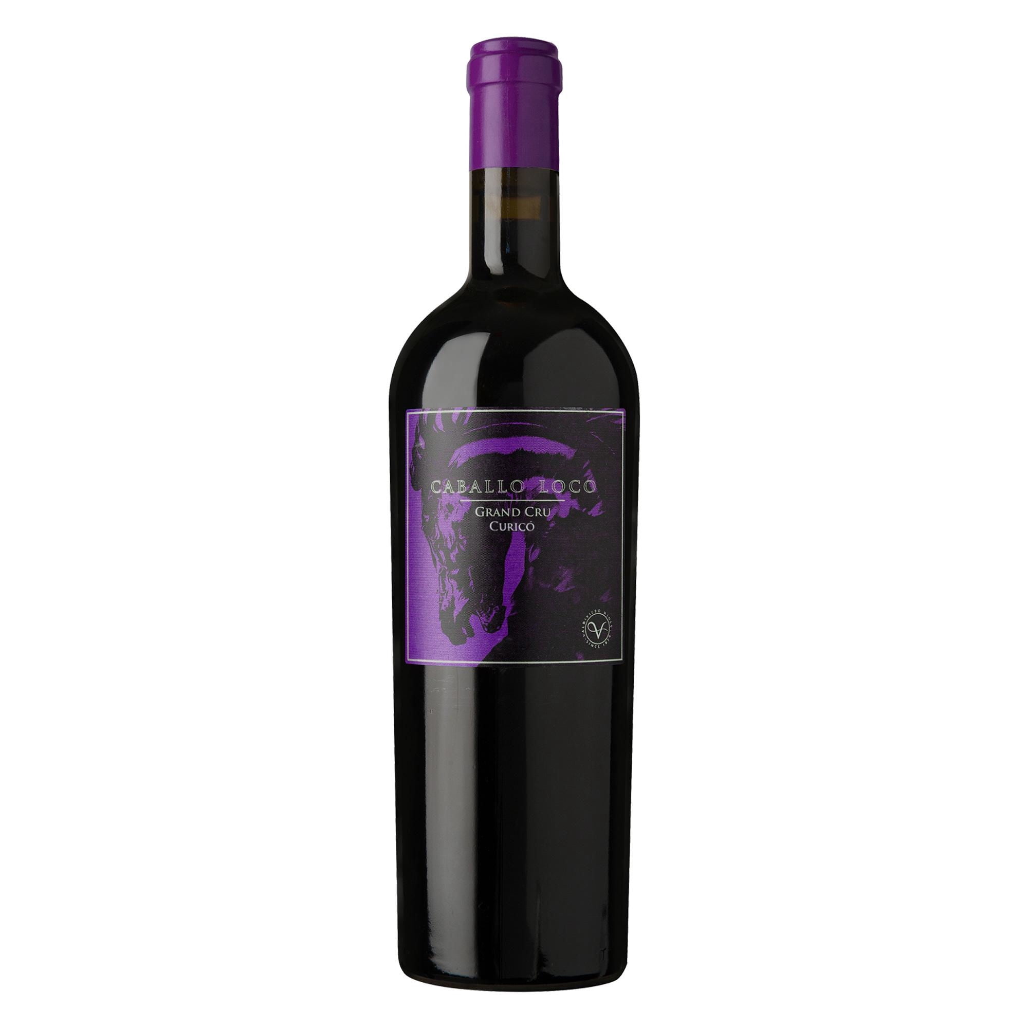 Vino Tinto Grand Cru Curicó 14° Botella 750 ml Caballo Loco