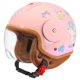 thumbnail image 1 of Casco de moto YUDJYQM 48-56 cm, aprobado DOT, rosa, 1 of 6