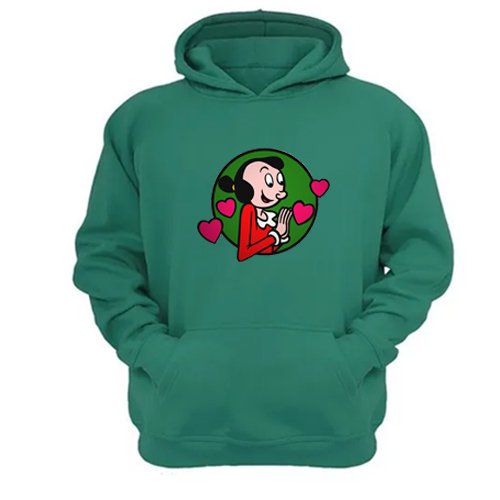 Polerón Canguro Olivia Verde Aguamarina Talla L Unisex