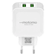thumbnail image 2 of Cargador Rápido Motomo MO-006 con Cable Micro USB Blanco, 2 of 5