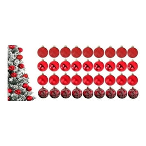 Genérico - X36 Esferas Navidad Decorativa Bambalina Adorno Navideño 6Cm