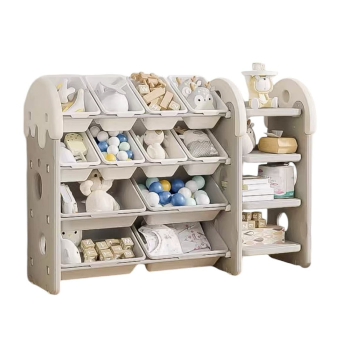 Estante Infantil Organizador De Juguetes 126x86x39cm Lubabycas